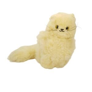 Maxwell Hay Lambskin Products Cat Plush Pure Virgin Wool New Zealand Vintage